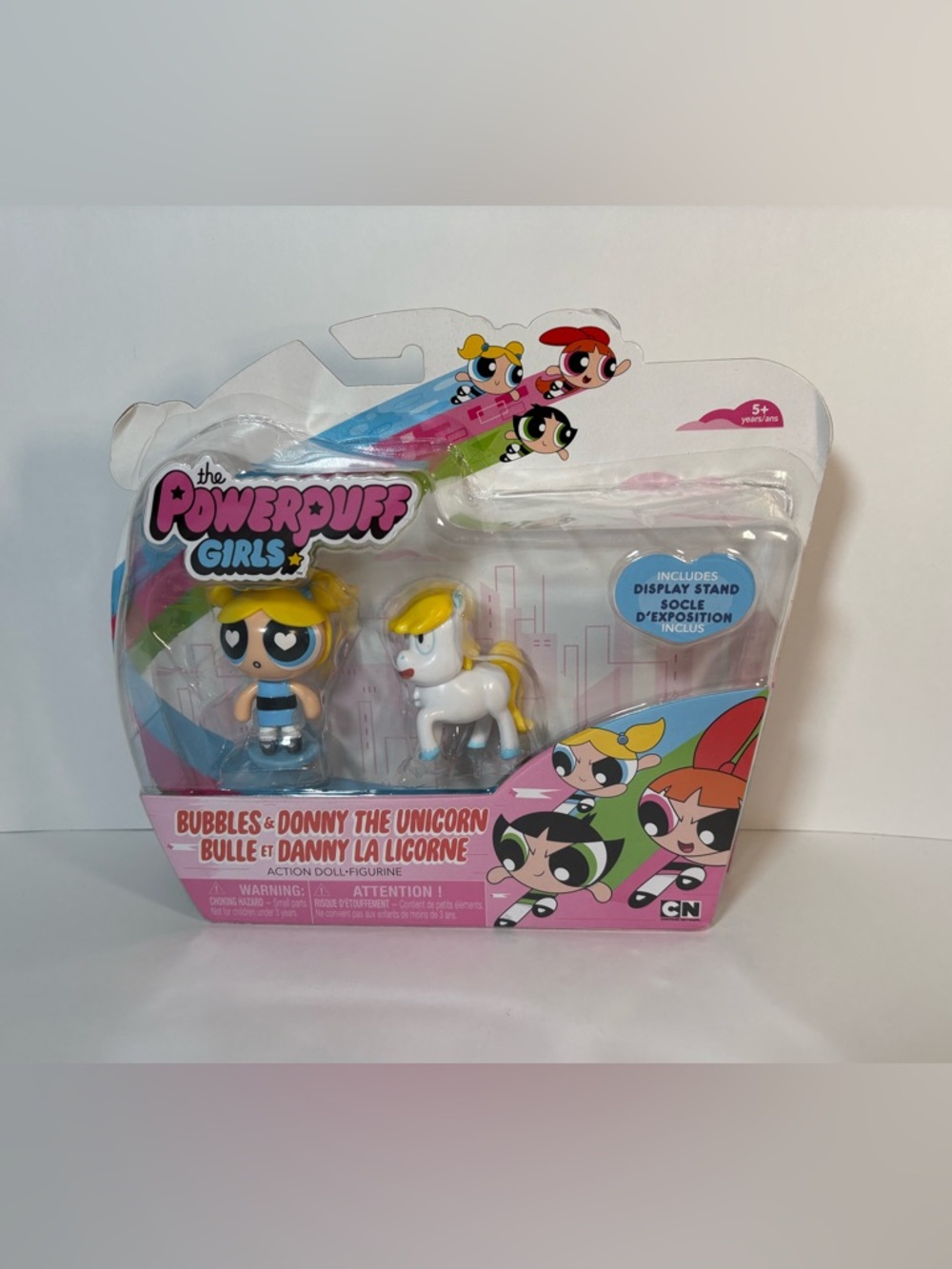 Powerpuff Girls Bubbles & Donny the Unicorn Action Doll Figure Spin Master NEW
